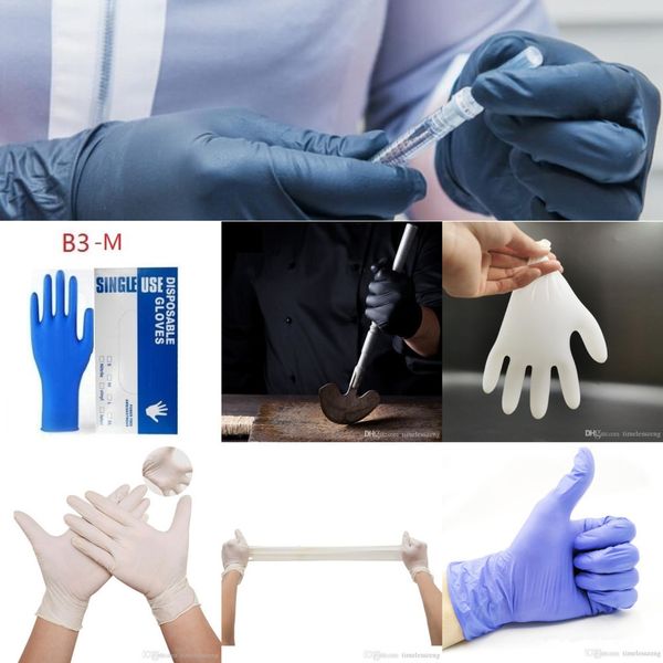 

protective glove nitrile latex 100pcs/lot glove gloves disposable gloves rubber glove pvc safet k9rk1