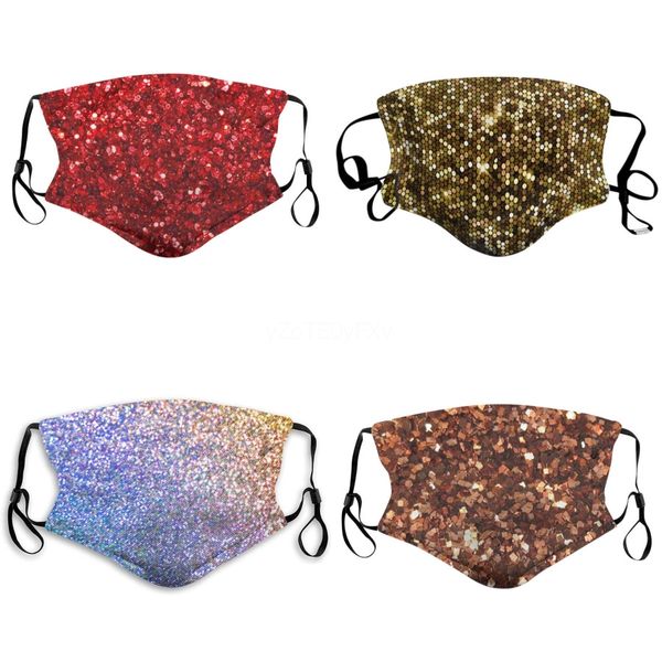 

fashion elastic bling dustproof sequins reuse mouth mask cover washable mouth#779 face protective mask earloop bling kvueb