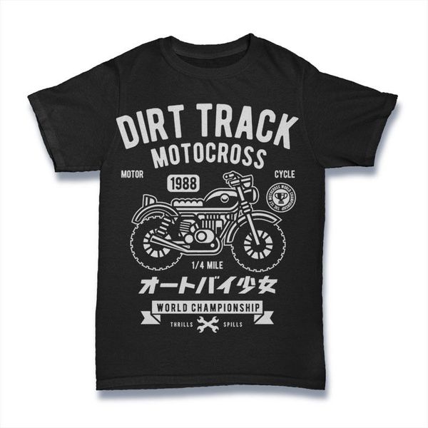 

смешная одежда casual с коротким рукавом tshirts dirt track motocross t shirt мотор чемпионат мира по мужской черный s-3xl футболку
