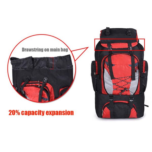 

80l hiking backpack day packs outdoor waterproof climbing camping mountaineering rucksack bag large capacity trekking travel