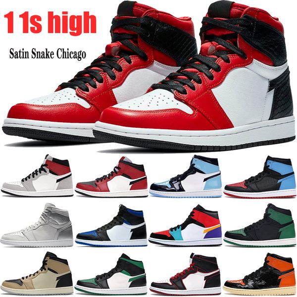 

1 высоких атласного snake чикаго 1s jumpman мужских баскетбольная обувь легкого дым серый og tokyo середина чикаго разводит носок мужчин, же, White;red