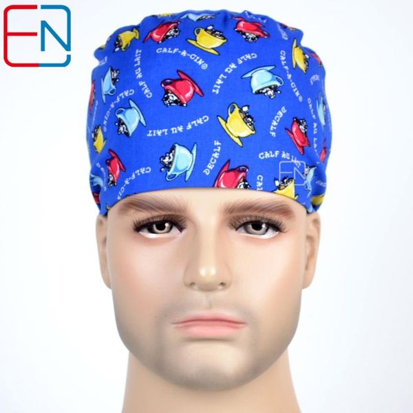 

zuntsvil scrub hat theatre cap tie in back 100% cotton