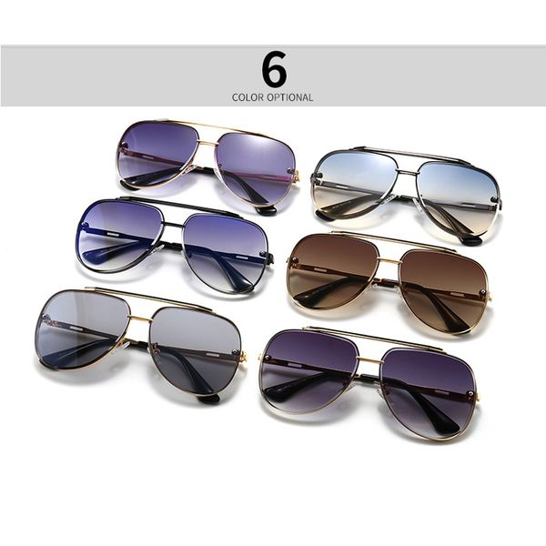 

aoze 2020sunglasses men new fashion eyes protect sun glasses with accessories driving goggles uv400, White;black