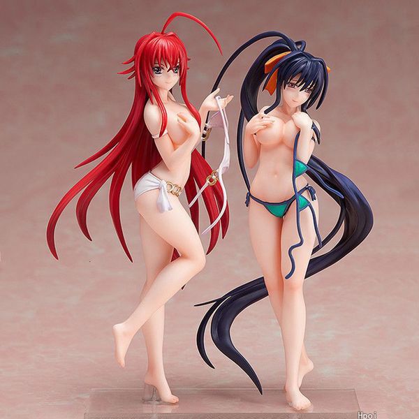 

13cm anime high school dxd action figure rias gremory himejima akeno swimwear ver. action figure collection model toys