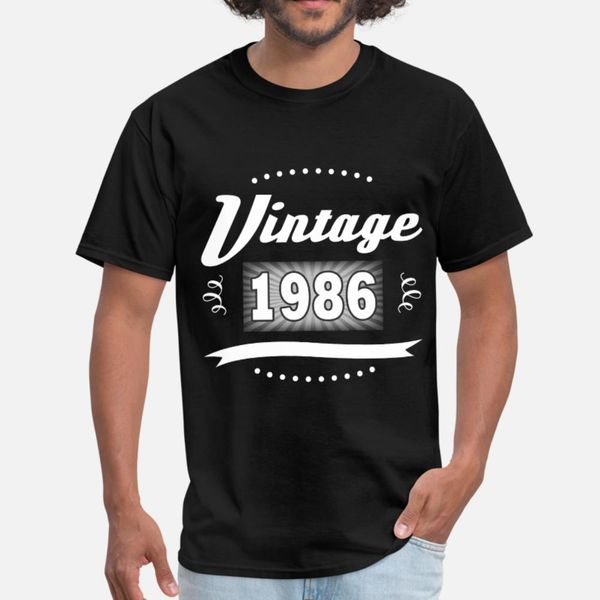 

урожай 1986 1.png тенниска мужчины customize футболка crew neck outfit подарков комфортная весна оригинальная рубашка, White;black