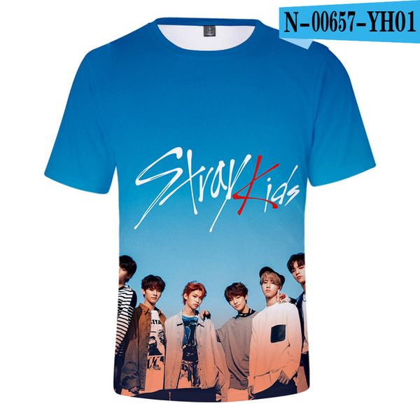 

kpop stray boys girls straykids men 3d print shirts harajuku comics plus size men clothing