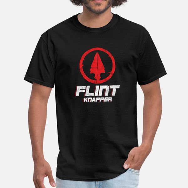 

flint knapper flintknapping arrowhead lithic t shirt men designs tee shirt s-xxxl pictures interesting funny summer family shirt
