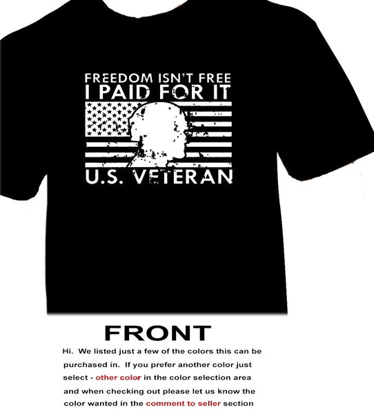 

summer fashion om isn't i paid for it veteran army marine usa summer men clothing