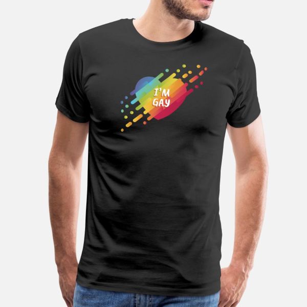 

i m gay cute gay pride i m gay rainbow tee t shirt men character cotton s-xxxl male fitness fashion spring autumn formal shirt