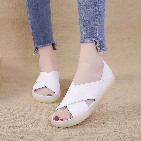 

large size sandals women's 2020 summer new style fashion thick bottom fish mouth mixed colors sandals, Black