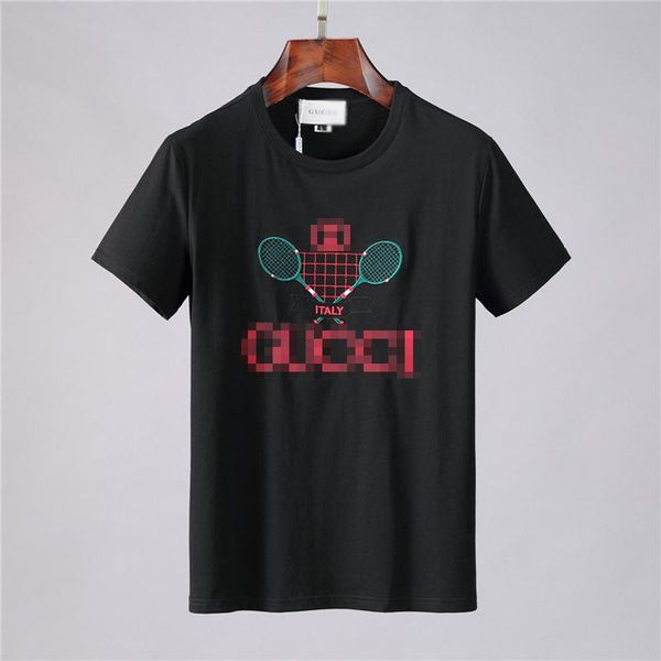 

summer tshirt men fashion cool skulls printed short sleeved stylist gg guci guc tees t shirts women hip hop tee clothing 06, Black;brown