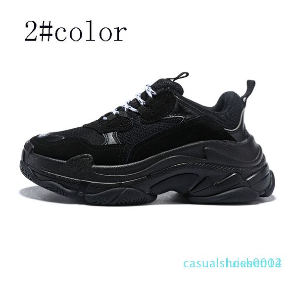 

2020 new designer shoes fashion paris casual of triple s sneaker mens women black pink white sports sneakers size 36-45 c14
