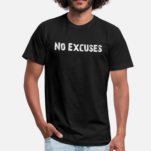 

no excuses gym motivation t shirt men print 100% cotton plus size 3xl letter famous comfortable spring autumn formal shirt