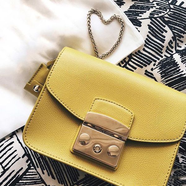 

2020 luxury handbags women bags designer genuine leather lock bag versatile single-shoulder diagonal straddle envelope bag