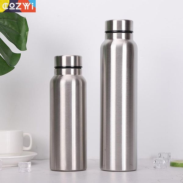 

slim 304 stainless steel insulated thermal cup travel battle office mug water coffee vacuum flask