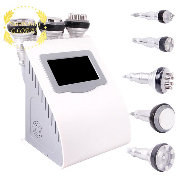 

portable beauty equipment for spa salon fat 40k ultrasound vacuum cavitation rf laser vacuum lipo slimming machine, Black;white