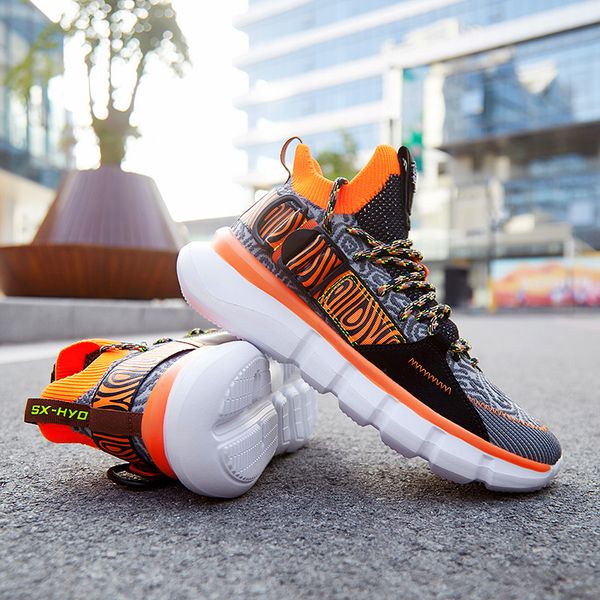 

high-end design men's lightweight sports shoes running shoes outdoor casual mesh breathable vulcanized casual, Black