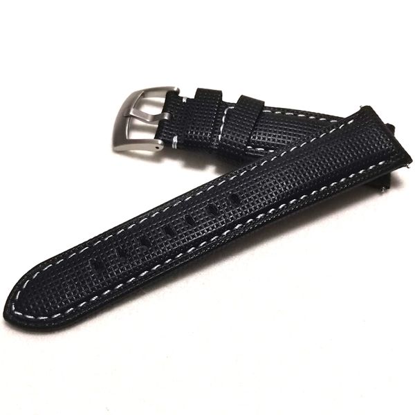 

handmade watch strap 21mm 20mm 22mm mens vintage leather replacement bracelet watchband retro strap leisure belt, Black;brown