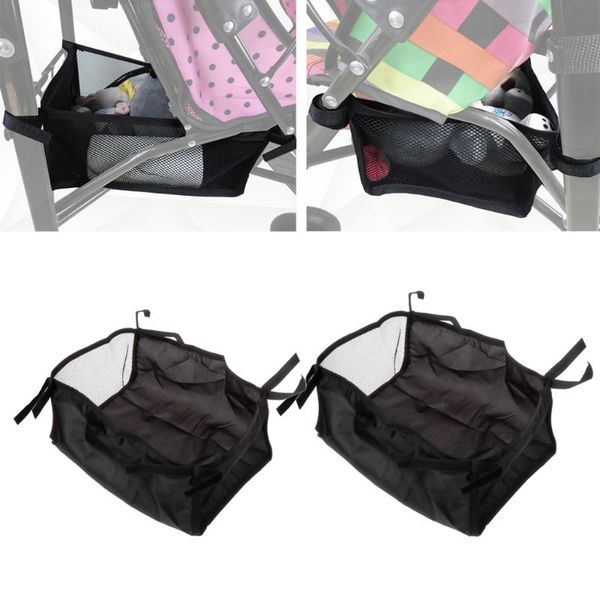 

2020 baby stroller basket newborn stroller hanging basket infant accessories pram bottom portable organizer bag