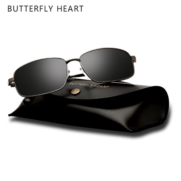

butterfly heart steampunk sunglasses polarized men women brand designer vintage round metal frame sun glasses uv400, White;black