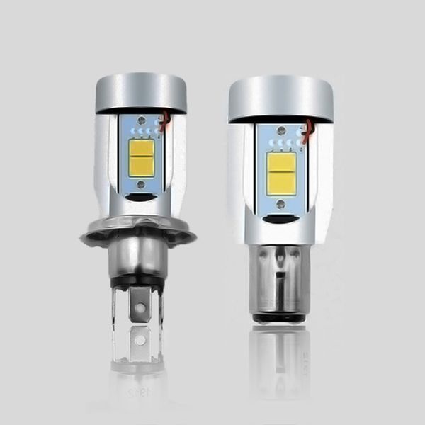 

1 piece ba20d h4 led motorcycle headlight h6 moto bulb super bright white motorbike head lamp 12v 6500k