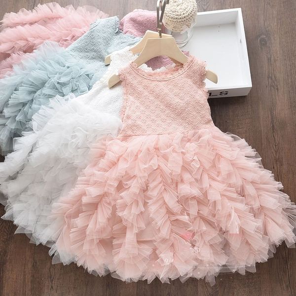 

2020 summer baby children girl dress girl princess party tutu dress for girls birthday girls dresses, Red;yellow