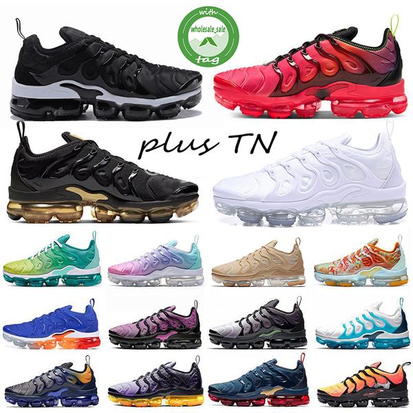

2020 tn plus sneaker geometric active fuchsia spirit teal running shoes cushion designer shoe green mens women trainer 36-45