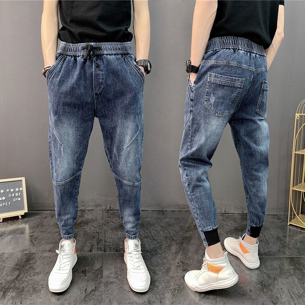 

the new men's cultivate one's morality foot pure blue jeans bunch of foot trousers