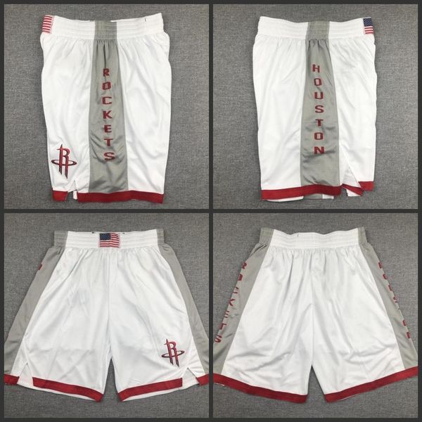 

houston rockets men white 2019 city nba edition basketball shorts, Black