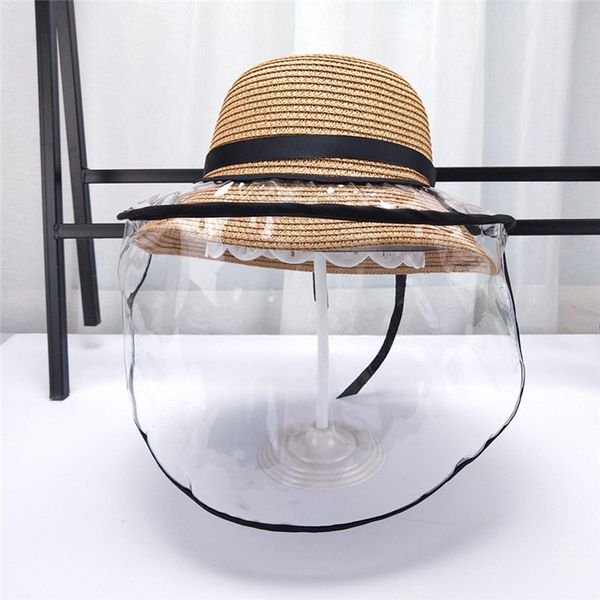 

wide brim hats straw bow sunscreen ladies anti-spitting holiday vocation women's summer solid hat sun visor beach u8, Blue;gray