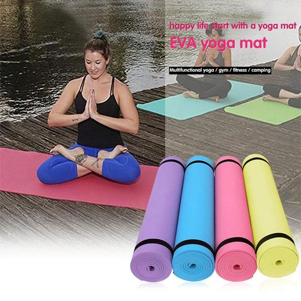 

yoga mats 4mm eva thick durable mat non-slip exercise fitness pad home 2021