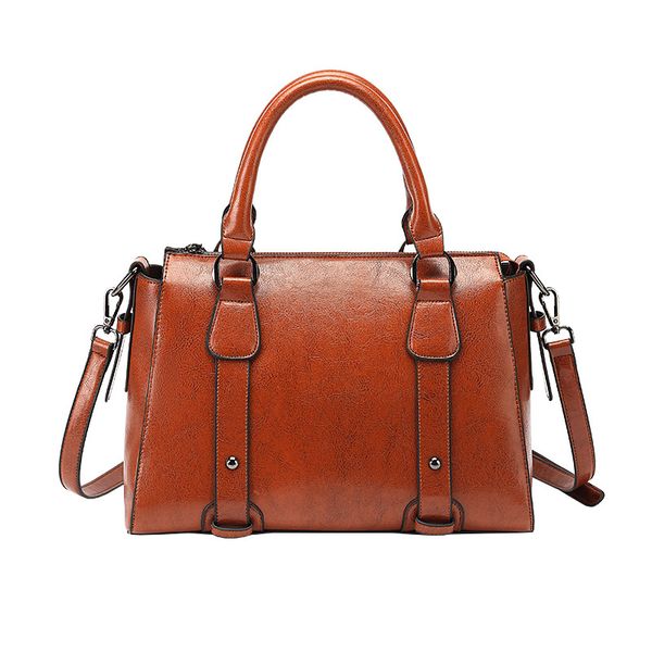 

women leather handbags vintage soft leather female crossbody shoulder bags designer brand ladies high capacity handle c1385