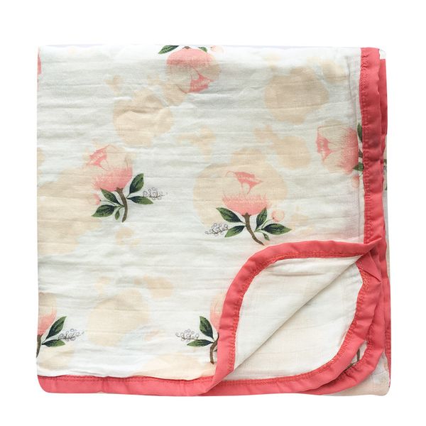 

2 layer baby blankets newborn swaddle wrap thicken muslin cotton swaddle newborn swaddling baby bedding receiving blanket 200925