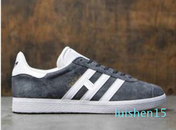 

new quaity wholesale men women casual spring summer suede gazelle racer black red grey orange lightweght breathable walking shoes l15