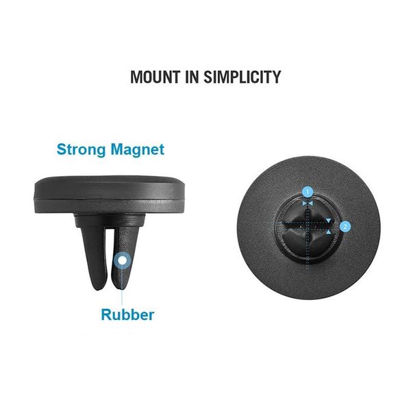 

easier safer driving, air vent magnetic universal car mount phone holder for iphone5s/6s,samsung. one step mounting,reinforced magnet.