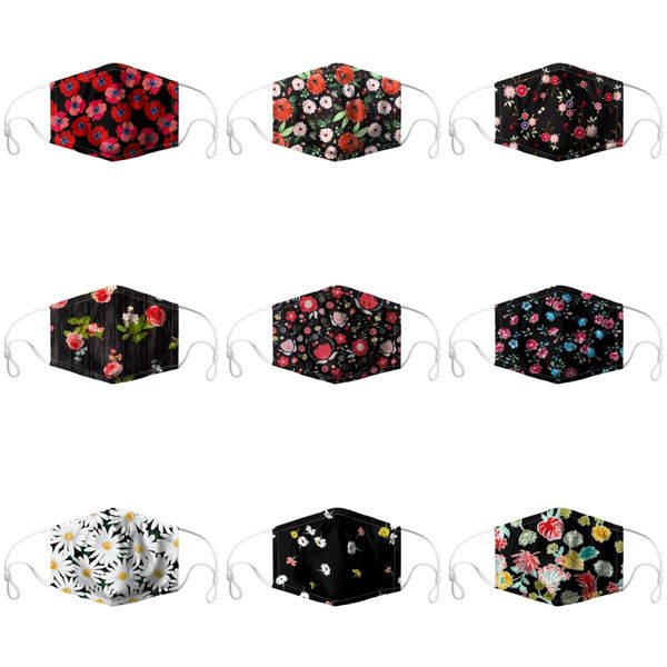 

известного дизайнер письма печати мужчины женщина пара половина лицо маска против пыли ultraviolet-proof открытой маски свободного размера #, Black