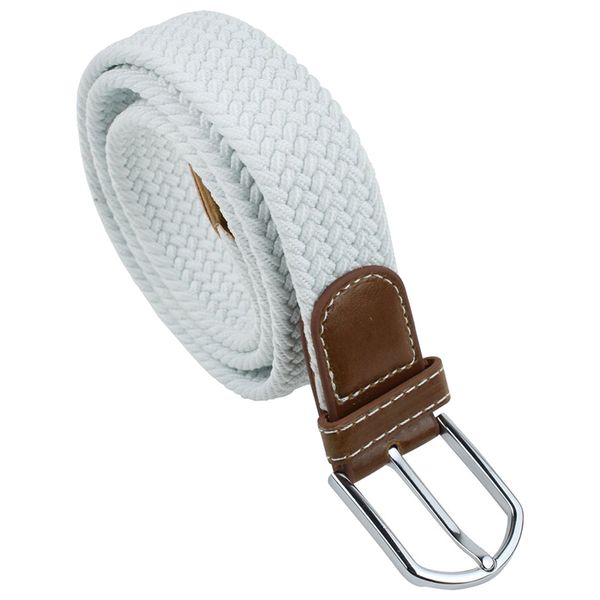 

braided elastic stretch rubber string belt (white,brown head, Black;brown