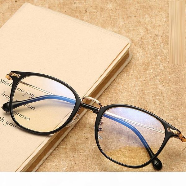 

2018 new vintage fashion eyewear frames women men eye glasses frames optical myopia computer female ladies men spectacle frame eyeglass, Silver