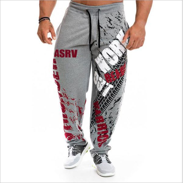 

new running jogging pants men cotton soft bodybuilding joggers sweatpants harem long trousers fitness sport training pants, Black