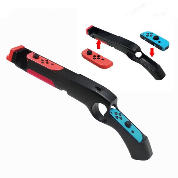 

Shooting Game Joystick Support N-Switch ABS Black Color Body Feeling Handle Game Gun Grip Does Not Contain Game Handle