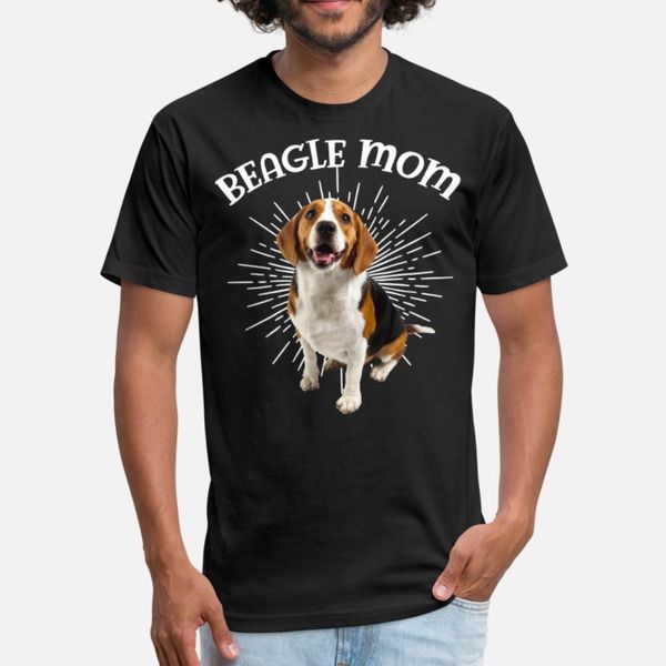 

womens beagle mom shirts for women mother's day t shirt men customize short sleeve s-3xl homme cute new style spring autumn normal shir