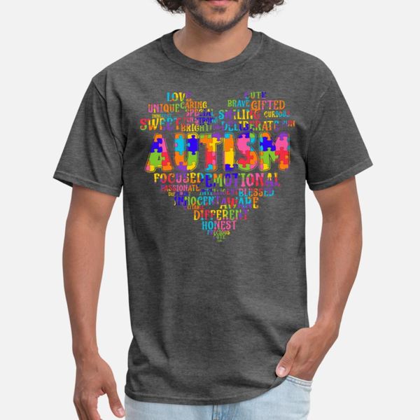 

autism awareness s 2019 autism heart autism t shirt men character cotton s-xxxl clothes interesting casual spring kawaii shirt