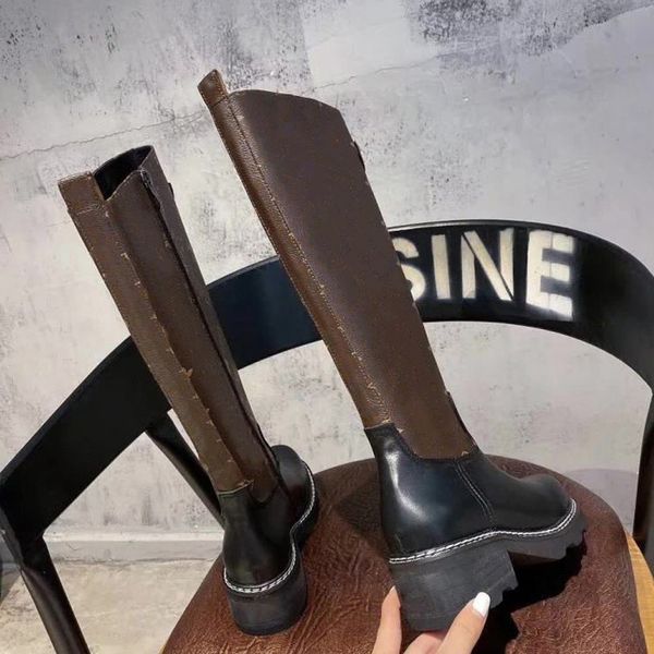 

fashion color matching round head women boots female martin casual wild non-slip leather women boots 04l3304, Black