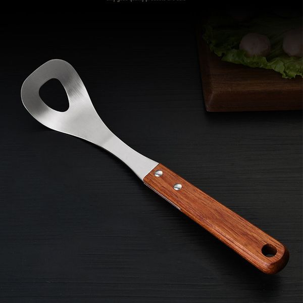 

long handle fried stainless steel home kitchen tool squeeze meatball maker spoon