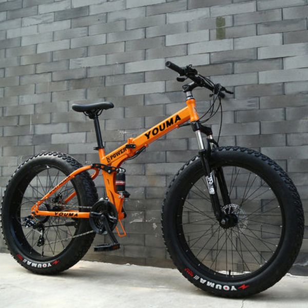 

mountain bike 24 inches 27 speed double disc brake spoked wheel 4.0 widened tires both men and women