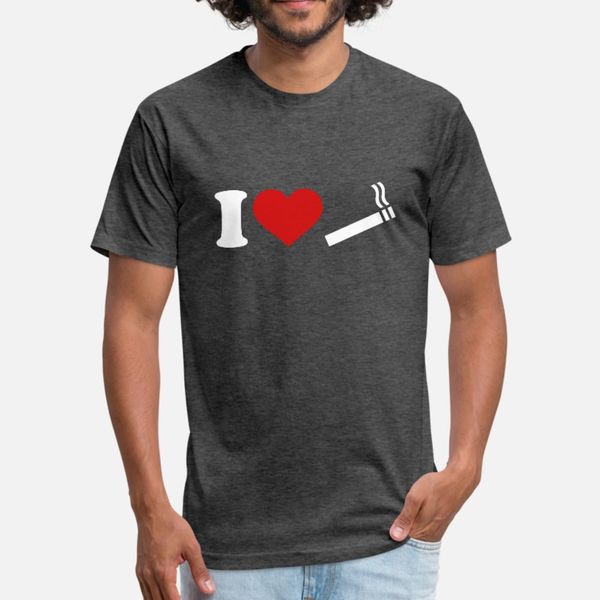 

i love cigarette t shirt men printing cotton plus size 3xl pattern anti-wrinkle fashion spring leisure shirt