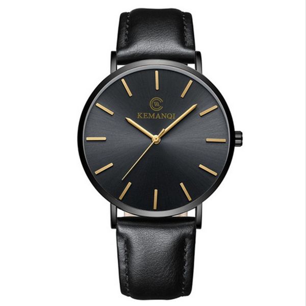 

2020 men watches fashion simple ultra thin watches men leather band quartz wristwatches erkek kol saati reloj hombre, Slivery;brown