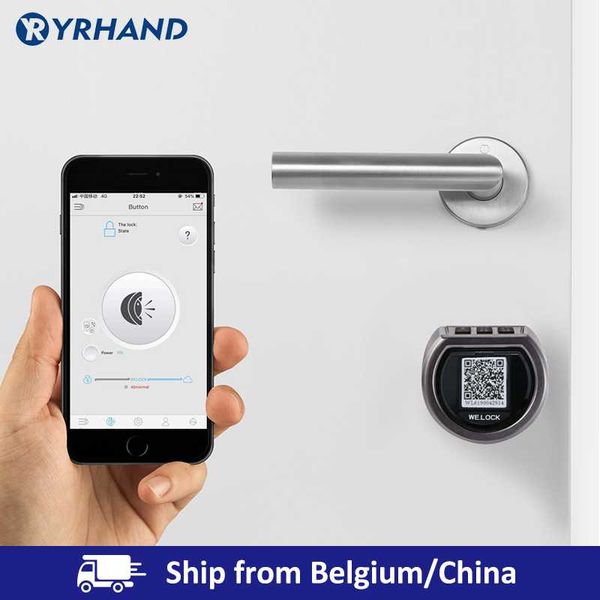 

smart lock cylinder with app keyless electronic door bluetooth digital code rfid card electric