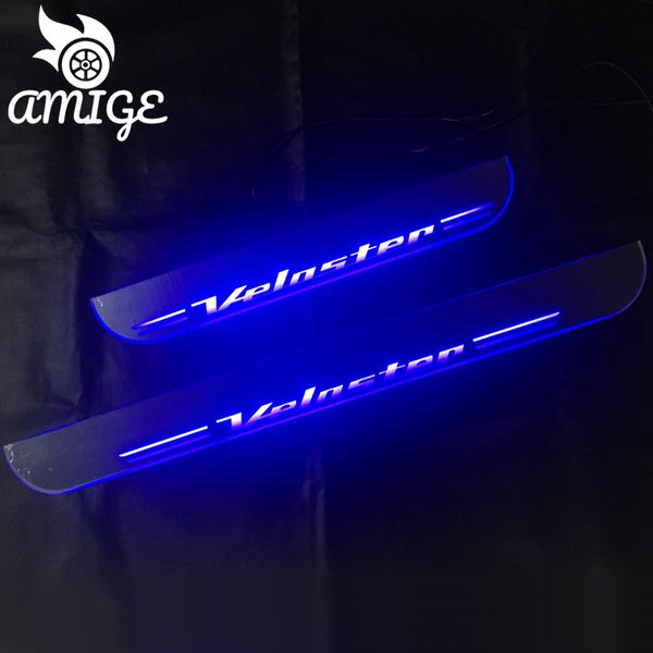 

амигэ пользовательские автомобиля логотип для veloster moving led педали добро пожаловать автомобили scuff педали тарелки двери sill pathway
