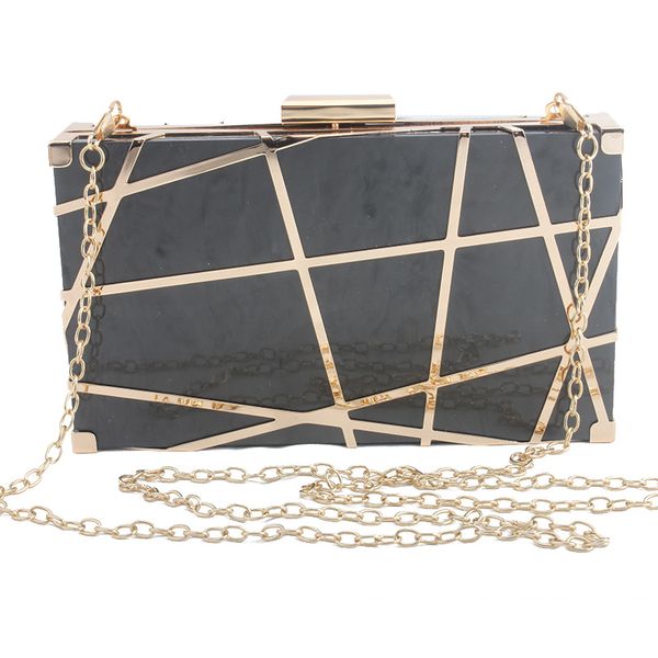 

bolsa feminina wallet luxury handbags women bags designer shoulder & crossbody bags for women casual acrylic metal hollow purse